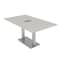 Skutchi Designs 35.5 in W, 71.5 in L, 29 in H, Engineered Wood Top, Ivory HAR-REC-36X72-DOU-ELEC-XD1026 - alternate 1